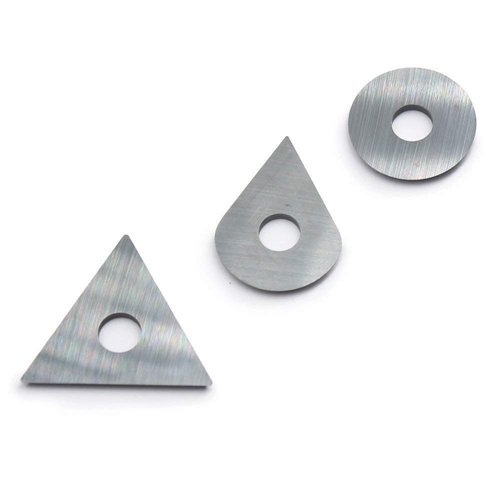 OSCARBIDE Carbide Scraper Blades 3 pieces include Round Drop Triangle Shaped for Removing Paint Glue Varnish Rust Fits Most Popular Hand-hold Scrapers Replacement Blades