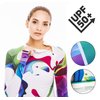 Platinum Sun Rash Guard for Women UPF 50+ SPF & UV Protection Clothing Long Sleeve Top Swim Shirt with Zipper Hiking (Rainbow 50, M)