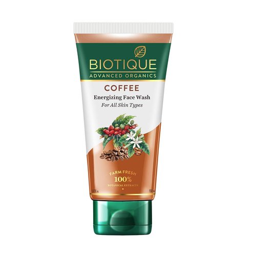 Biotique Coffee Energizing Facial Wash, all Skin Types Face Wash, 150ml
