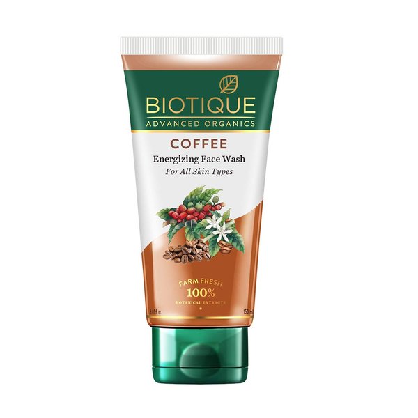Biotique Coffee Energizing Facial Wash, all Skin Types Face Wash, 150ml