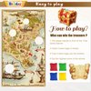 Unibday Carnival Pirate Party Games, Pirate Toss Games Banner with 4 Bean Bags Set for Indoor Outdoor Toss Across Game Treasure Map Theme Carnival Games for Kids Birthday Party Supplies Decoration