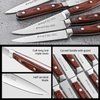 Emojoy Steak Knives, Steak Knife Set of 8, Highly Resistant and Durable German Stainless Steel Serrated Steak Knives with Gift Box