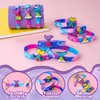 DMIGHT Mermaid Party Favors 30 Pcs Silicone Wristband Slap Bracelets Goody Bag Favors for Boys Girls Mermaid Birthday Party Under The Sea Themed Baby Shower Supplies