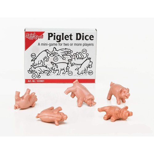 Chess and games shop Muba Piglet dice - Roll Your Pigs - Throw The Pigs - Simple Funny Mini Game - Family, Party Board Game
