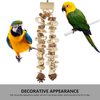 LOGOFUN Bird Parrot Toys Natural Wood Chewing Toy with Pinecone Bird Cage Bite Toy for Small Parakeets Cockatiels Conures Finches Budgie Parrots Love Birds
