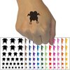 Cooked Thanksgiving Turkey Dinner Temporary Tattoo Water Resistant Fake Body Art Set Collection - Black (One Sheet)
