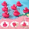 Honoson Flamingo Rubber Duckies Bulk Pink Flamingos Bath Toys Floating Squeak Flamingo Toy Seasonal Holiday Rubber Ducks for Baby Shower Party Favors, Cake Decoration, Classroom Prizes (24 Pcs)
