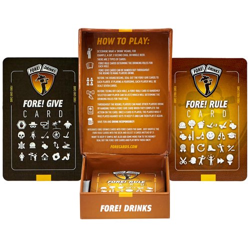 Fore! Drinks On-Course Golf Game | Fun Interactive Golf Drinking Game | Have More Fun On Your Next Round