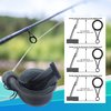 Reaction Tackle Fishing Rod Socks - Fishing Pole Sleeves and Covers for Baitcasting Rods, Spinning Rods Blue/Gray (Point-Spin-13)
