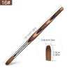 Rolabling Kolinsky Sable Acrylic Brushes Nail Art Brush Red Wooden Pen Nail Brush for Nail Art Manicure Tool for Acrylic Powder Application Nail Extension 3D Nail Carving (16#)