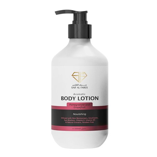 SAIF AL FARES Pomegranate and Grapefruit Body Lotion Alcohol Free Nourishing Skin Moisturizer wit...
