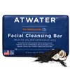 ATWATER Charcoal Facial Cleansing Bar for Oily to Combination Skin, Sulfate Free Rich Lathering Charcoal Face Soap; Gentle Face Cleanser for Daily Use; Natural Men’s Face Wash - 142 grams / 5 oz
