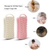 2 PC Silicone Exfoliating Body Scrubber, 2 in 1 Silicone Body Shampoo Brush, Soft Silicone Loofah for Sensitive Skin, Shower Silicone Hair Scalp Massager, Easy to Clean, Lather Well (Grey&Black)