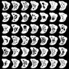 Bowitzki Reusable Face Paint Stencil (42pieces) for Eye Body Face Painting Halloween Party Makeup Temporary Tattoos Stencils