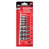 Powerbuilt 240094 8 Piece Zeon Metric Hex Bit Socket Set - with use for Damaged Fasteners, Standard, Rusted, Rounded Bolts, Size from 3mm to 10mm