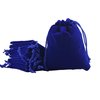 Sansam 50pcs Small Royal Blue Drawstrings Velvet Gift Bags Jewelry Pouches for Wedding Favors, Candy Bags, Party Favors, 2.0''x2.8''