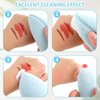 2 PCS Facial Sponge Konjac Glove Bath Sponge Gentle Exfoliating Pads Wash Reusable Puff for Daily Face Deep Pore Cleansing Blackheads Dead Skin, Makeup Remover