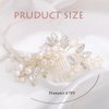 Foyte Pearl Bridal Hair Comb Crystal Bride Wedding Hair Combs Silver Rhinestone Hair Clip Bridesmaid Hair Accessories for Women