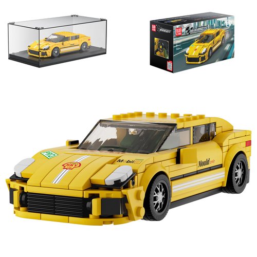 Mould King Speed Champion S Hybrid Super Car Model Building Sets with Display Case, 27067 Model Car Kits Building Blocks, Racing Car Building Kit, Building Toys Car Sets for Adults and Kids 8+(344PCS)