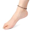 RainSo Pure Copper Heart Design Womens Magnetic Anklets 3500 Gauss Adjustable with Gift Box