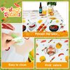 Amylove 2 Pack Plastic BBQ Picnic Tablecloths 86 x 51 Inches Stain Resistant Tablecloth for Outdoor Indoor Birthday Barbecue Baby Shower Holidays Christmas Party Supplies