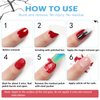 Nail Polish Remover Kit Includes 1 Pack Gel Remover For Nails, 2 Pcs Cuticle Pusher, 1 Pcs Glass Nail File, Easily & Quickly Gel Polish Remover(Basic Set 1#)
