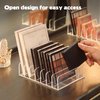 Makeup Palette Organizer2 Pack Acrylic Eyeshadow Palette Pallet,6.7x4.9x1.6 in 7 Sectons BPA-Free Make Up Blush,Contour Storage Holder Cosmetic Eye Shadow Display Stand Clear Rack Vanity Holder(Clear)
