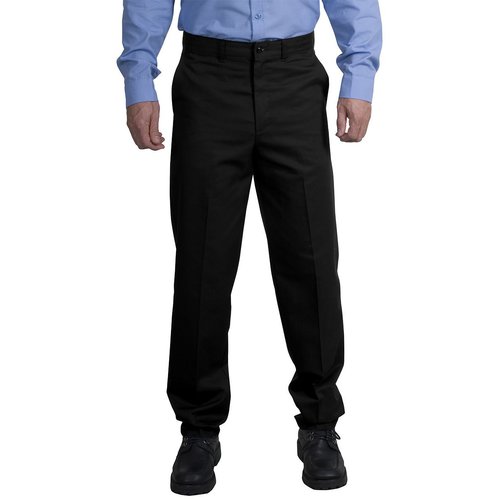 Red Kap Men's Stain Resistant, Flat Front Work Pants, Black, 40W x 32L