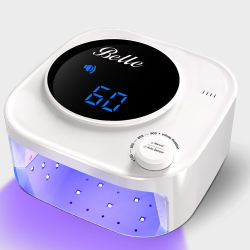 Belle UV Nail Lamp, UV Light for Gel Nails, LED Nail Lamp with 4 Timer Modes, Gel Nail Light Nail Dryer Salon-Quality Nail Curing Lamp for Home and Professional Use
