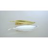 Gold or silver metal leaf alligator hair clip for fine thin hair (Primary color: Gold)