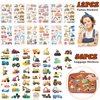 Lorfancy 150 Pcs Construction Party Favors Kids Toddler Construction Toys Trucks Stickers Goodie Bag Shovel Wristband Flashlight Keychain Vehicles Toy Birthday Party Supplies for Boys Girls