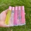 AJLTPA 50Pcs 15ml Lip Gloss Squeeze Tubes, Light Pink Lip Gloss Containers Empty, Refillable Soft Clear Tubes for DIY Lipgloss Balm Cosmetic (Light Pink)