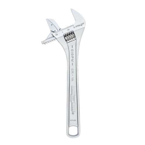 Channellock 810PW 10" Reversible Jaw Adjustable Wrench/PIPE Wrench, Chrome