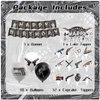 Gun Party Decorations Gun Pistol Shooting Birthday Decorations Set, Gun Party Supplies Includes Birthday Banner, Cake Topper, Cupcake Toppers, Latex Balloons