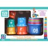 Nothing But Fun Toys Tower of Fun Stacking Cups Designed for Children Ages 6+ Months,Multi