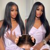 LATTIXXIA 6x5 HD Lace Front Wig Wear and Go Glueless Wigs Human Hair Pre Plucked Pre Cut 200% Density Straight Lace Front Wigs Human Hair Glueless Lace Front Wigs For Women 20 Inch