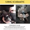 MuHize Brake Caliper Piston Rewind Tool - Upgraded Brake Caliper Compression Tool, Brake Caliper Wind Back Tool for Disk Brake Pad Replacement Most Cars with Right Handle Set