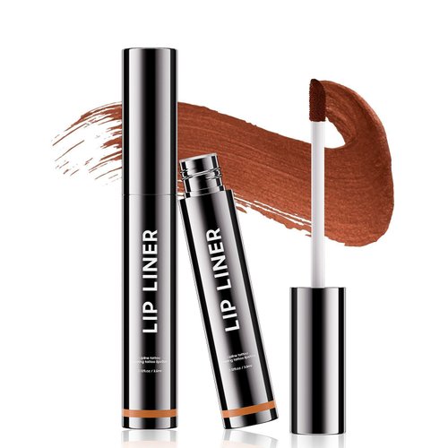 Ihrlpxkc Lip Liner Lip Stain - Peel Off Lip Tint Tattoo, Long-Lasting Moisturizing Lip Stain, Waterproof Nourishing Lip Liner with Matte Finish, Create A Charming Vibrant Lip Color (Cocoa)