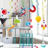 Generic Science Swirl 30 Pack Science Party Decoration Scientist Lab Theme Birthday Supplies Hanging Swirl Spiral Streamers (Science)
