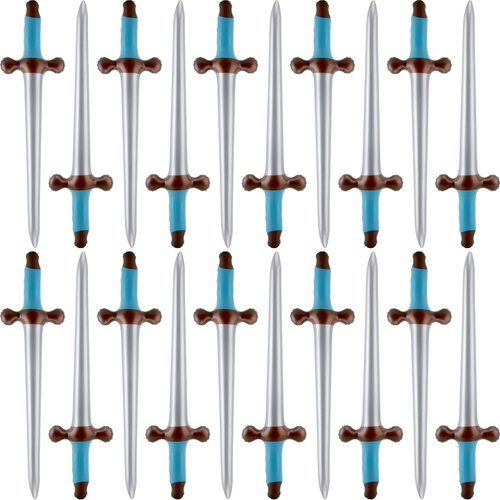 Fahacop 20 Pack 24 Inch Inflatable Pirate Swords Blow Up Sword Inflatable Weapon Toys for Halloween Pirate Theme Party Costume Accessories