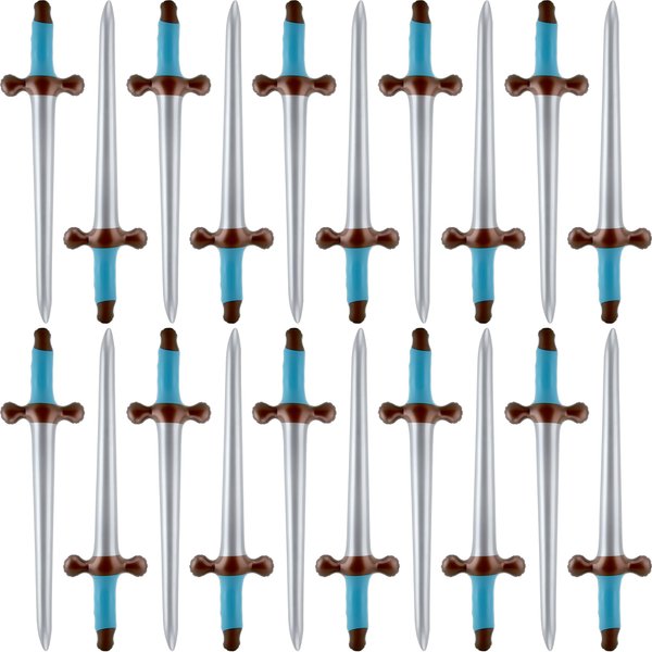 Fahacop 20 Pack 24 Inch Inflatable Pirate Swords Blow Up Sword Inflatable Weapon Toys for Halloween Pirate Theme Party Costume Accessories