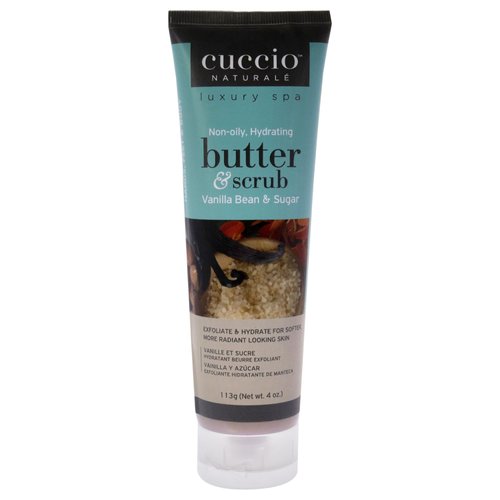 Cuccio Naturale Butter Scrub - Exfoliates And Hydrates - For Softer, Radiant Looking Skin - Infus...
