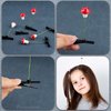 Framendino, 30 Pack Mushroom Sprout Hair Clips Cute Mushroo Hair Clip Red Mushroom Hairpin Funny Plant Hair Accessories Women Party (Red)