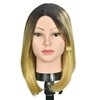 MIAOMANZI Bald Female Training Head Cosmetology Mannequin Head for Wigs Making and Display with Table clamp