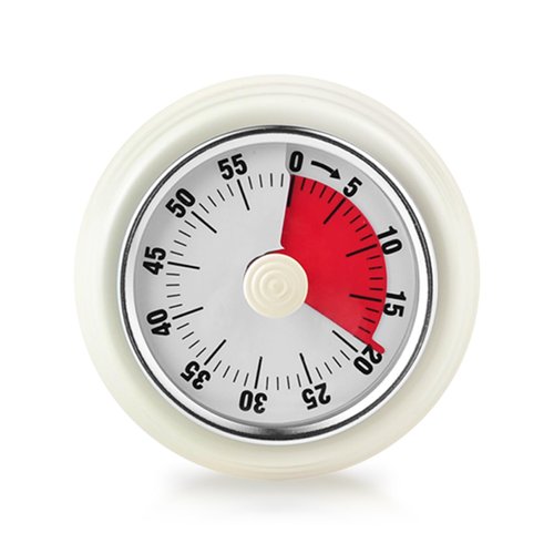 Visual Timer, Teeloray 60-Minute Countdown Timer, Kitchen Timer with Magnetic Base, Mechanical Clockwork, Ringer Alert, Time Management Tool for Children and Adults, Study/Work/Cooking (White)