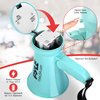 Pyle Portable Megaphone - Battery Operated Horn Loudspeaker with Siren, Built-in Dynamic Microphone and Speaker, Adjustable Volume Control, Talk, and Siren Switch (Turquoise)