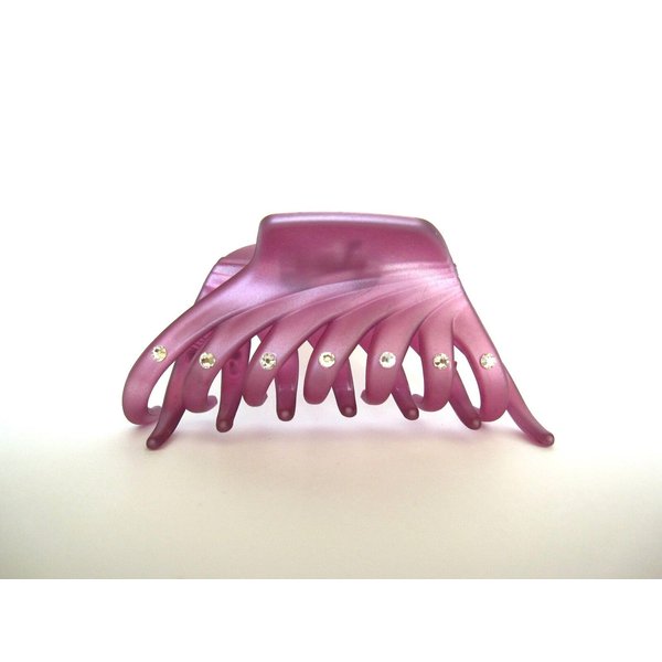 Generic Light purple hair claw clip with crystals for fine thin hair