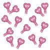 AnnoDeel 100pcs Pink Heart Foil Balloons, 5inch Mini Rose Pink Heart Mylar Balloons for Valentine's Day Wedding Engagement Proposal Girls Party Decoration