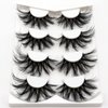 Losha 25mm Lashes Big Fluffy False Eyelashes 3D Dramatic Long Volume Faux Mink Lashes Pack 4 Pairs
