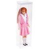 DollSafe Clear Folding Display Box for Thin 8.5-9.5 inch Dolls and Action Figures, 3" W x 2" D x 10" H, Pack of 10